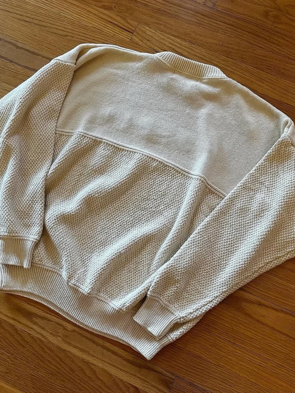 Vintage Orvis Embroidered Saltwater Fish Sweater XXL Cream 100% Cotton Fishing - Picture 5 of 5
